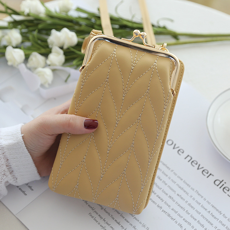 Monedero Elegante y Moderno, Nuevo Modelo de Verano Transfronterizo, Moda Coreana, Retro, Fresco, Bolso Bandolera para Teléfono Estilo Chanel