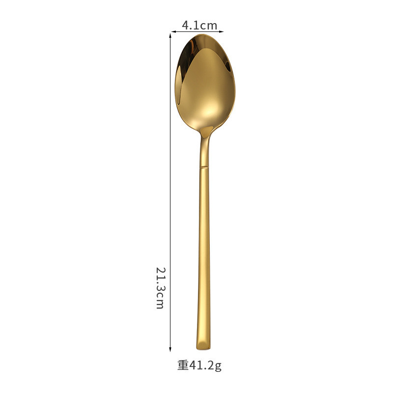 跨境410不锈钢餐具骑士刀叉勺茶勺家用勺子餐厅酒店西餐餐具套装|undefined