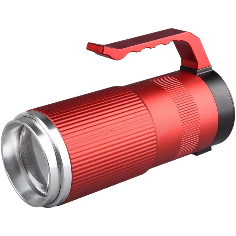 New night fishing rechargeable fishing lamp strong light zoom purple light four-color light source waterproof fishing gear flashlight fishing lamp