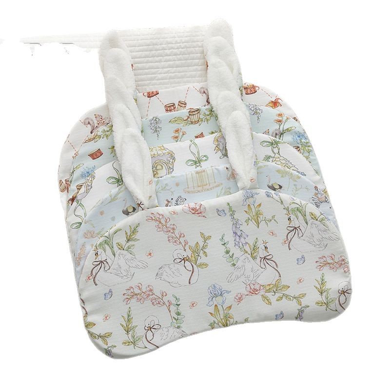 Almohada de nube para recién nacidos, gasa de algodón para bebé, transpirable y absorbente del sudor, toalla de almohada anti-vómitos para bebés de 0 a 6 meses