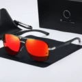 black silver frame orange red slice