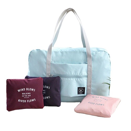 Foldable travel bag women's short-distance portable large-capacity production storage sports travel fitness bag business trip luggage bag