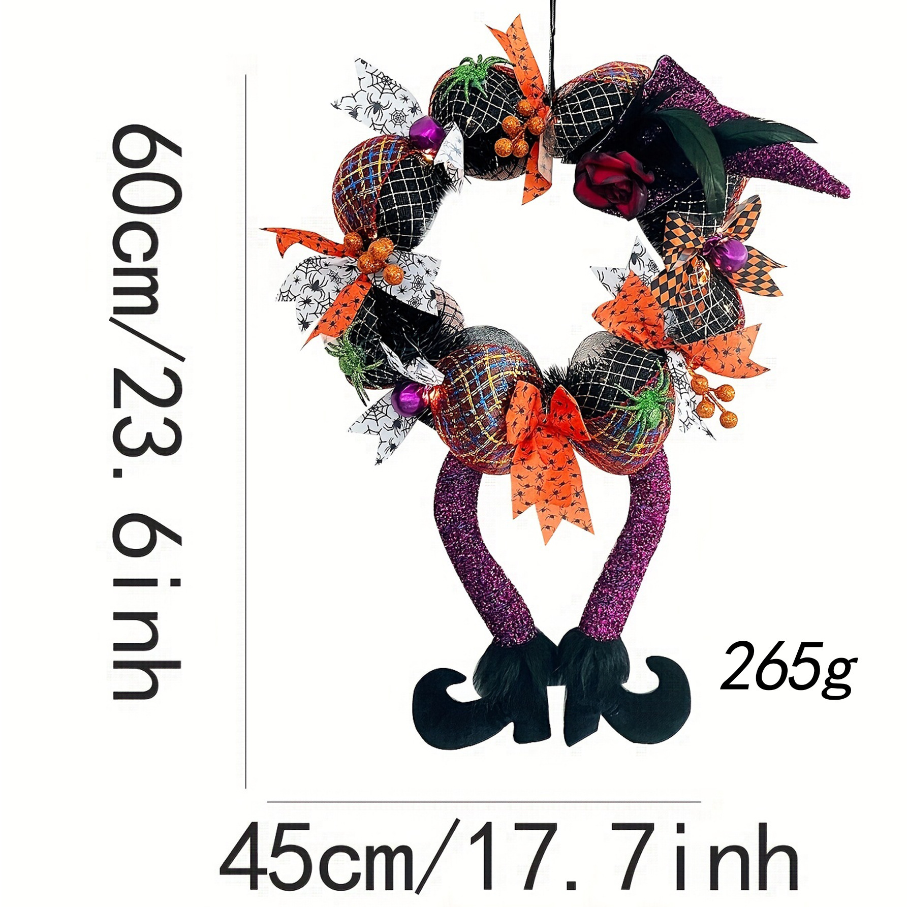 보라색 다리 화환