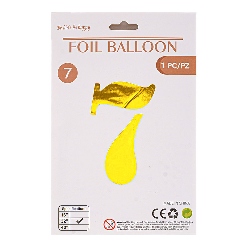 32 pulgadas Tarjeta de papel digital OPP globo de embalaje independiente fiesta de cumpleaños ambiente decorativo globo