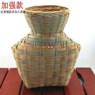 #批发鱼篓纯手工小竹篓竹制品工艺装饰笼舞台道具摘茶叶竹编装养-阿里巴巴
