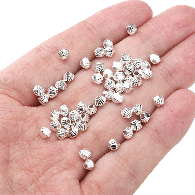 25 合金ブロークンシルバールースビーズシリーズホイールビーズスクエアビーズスペーサービーズ手作り diy アクセサリー半完成ブレスレット素材|undefined