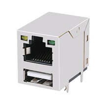 RU3-ZZ-0016 ����ֱ��RJ45+USB������5-1775855-1