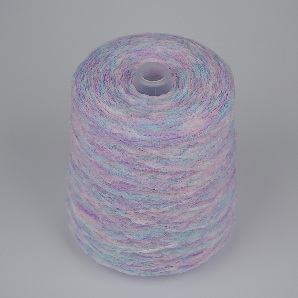 段染穿心纸片纱线 纸片纱裙带纱小香风纱线