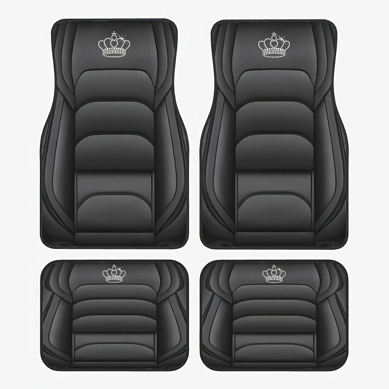 TEMU retro estilo nórdico alfombra de pie de coche alfombra de cuatro piezas tapete resistente a las manchas almohadilla de pie Amazon TEMU al por mayor