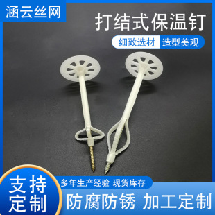 Knot type insulation nail hollow brick special screw back inside and outside wall insulation nail insulation nail factory expansion anchor nail