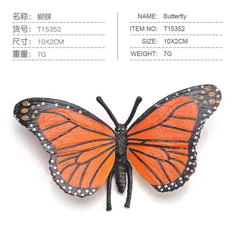 Sólido artificial abeja araña mariposa Naruto ciempiés insecto modelo animal juguete de los niños arena bandeja Decoración