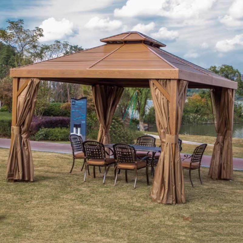 户外铝合金雨棚凉亭别墅庭院花园烧烤休闲亭子罗马雨棚遮阳棚