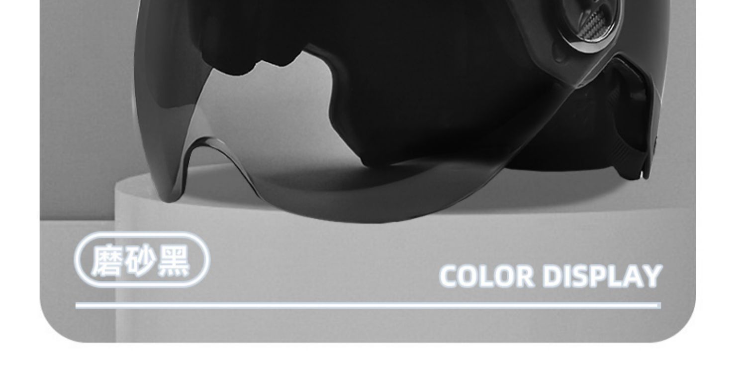 GB 3c Certified Electric Battery Motorcycle Helmet Men's and Women's Autumn and Winter Warm Four Seasons Universal Half Helmet Helmet