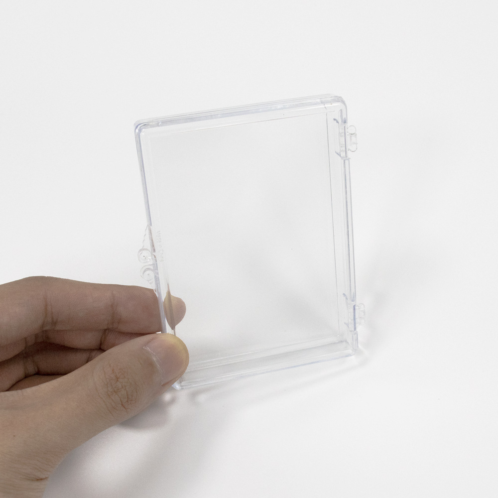Caja de tarjeta transparente 35PT caja de tarjeta de bisagra Ultraman Bao Ke Meng MTG juego rey caja de tarjeta al por mayor