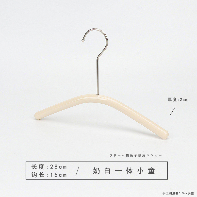 Tienda de ropa para niños Percha para niños de acrílico Tienda de ropa blanca lechosa Ropa para niños de mediana edad Clips para pantalones al por mayor image 8