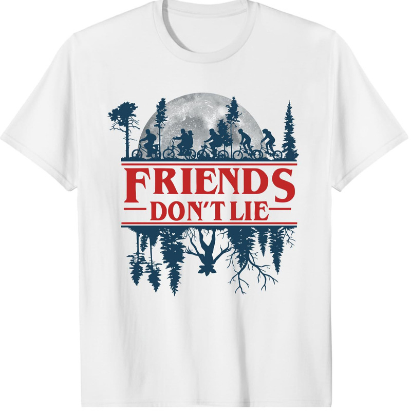 Cross-Border Best-Selling Stranger Things Merchandise Printed Round-Neck Short-Sleeve European and American Trendy Unisex Pure Cotton T-Shirt Cross-Border Best-Selling Stranger Things Merchandise Printed Round-Neck Short-Sleeve European and American Trendy Unisex Pure Cotton T-Shirt