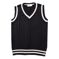 В наличии College British Style JK Униформа с V-образным вырезом мужской и женский твист цветной жилет школьная форма свитер жилет свитер
