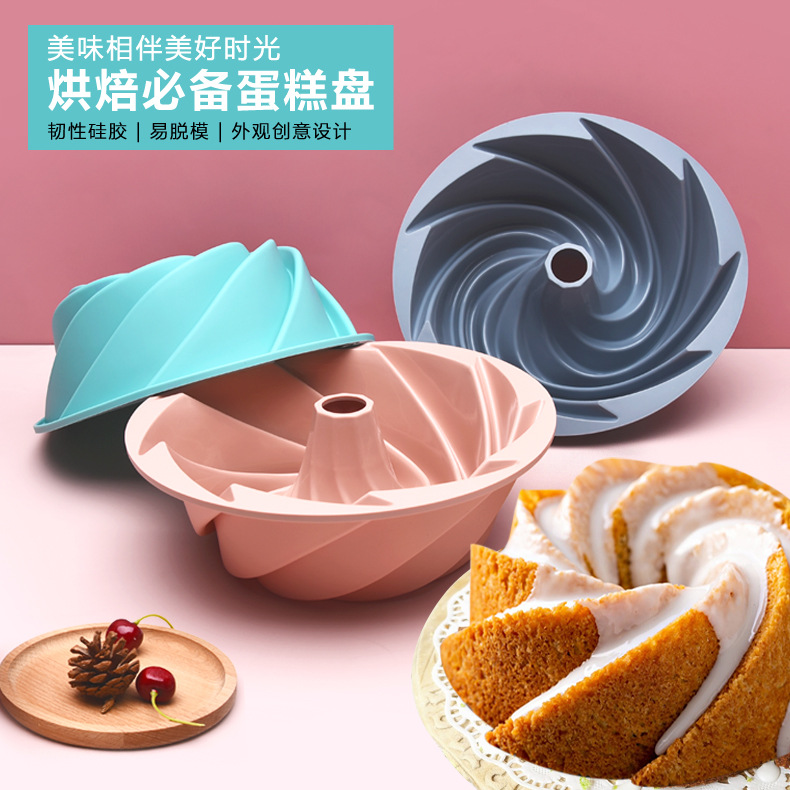 Transfronteriza molde de la torta de silicona para hornear suministros para hornear bandeja de alta temperatura resistente antiadherente DIY herramientas de cocina para el hogar de grado alimenticio