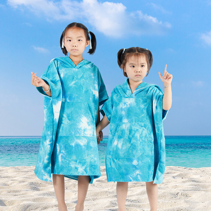 Capa de secado rápido, cambio de ropa, albornoces, felpa de microfibra, capa de playa para adultos, surf en la playa, natación, toalla de baño cálida