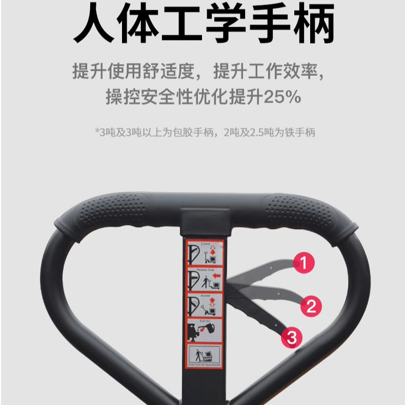 Qianbaodiniu carretilla elevadora manual camión hidráulico 2 toneladas 3 toneladas de carga y descarga de elevación pequeña mano tire carretilla elevadora manual de manejo de remolque