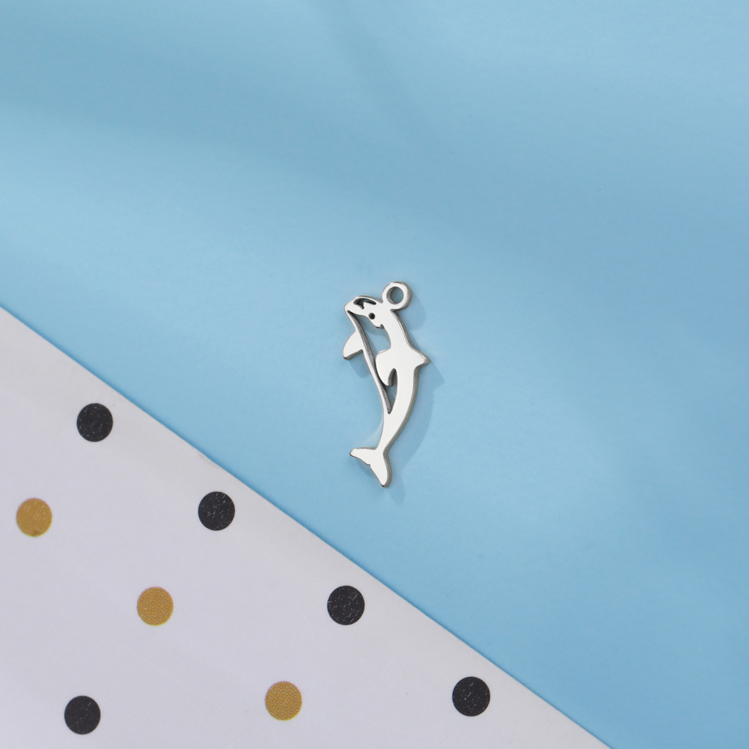 1g Weight Pendant Jewelry Making Type DIY Jewelry Accessories Classification 1 Piece Quantity 304 Stainless Steel Material Spider, Fish, Whale Pattern All Seasons Season Plating Design Simple Style Style 1 Piece 304 Stainless Steel Spider Fish Whale Pendant 35
