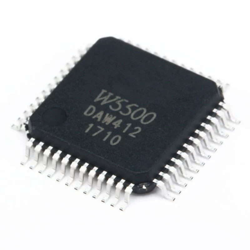 Оригинальный чип микроконтроллера W5500 LQFP-48, аппаратное обеспечение Ethernet, стек протоколов TCP IP