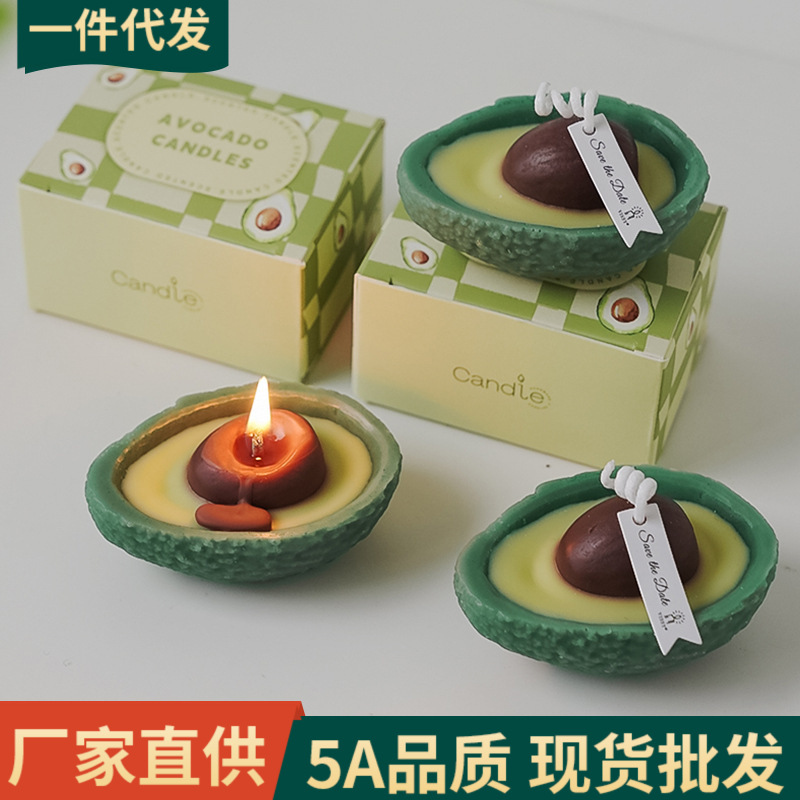 Mantequilla de frutas aromáticas de cera de aroma de atmósfera de regalo de mano sala de regalos creativos de imitación de frutas hechas a mano cera de modelado