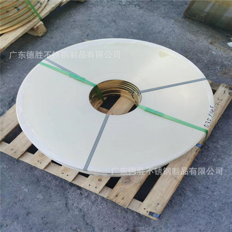 304不锈钢带精密分条 无磁发条料0.15*5精密301高硬度维氏600度