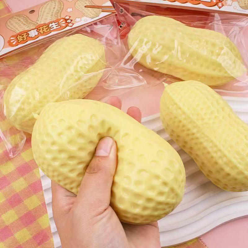 Creative Hot-Selling Realistic Giant Peanut Stress Relief Toy Slow Rebound Squeeze Toy Leisure Stress Relief Wholesale Creative Hot-Selling Realistic Giant Peanut Stress Relief Toy Slow Rebound Squeeze Toy Leisure Stress Relief Wholesale