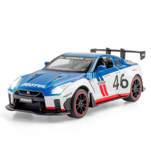 (Foam box) simulation 1 than 22GTR alloy sports car model ornaments toy live recommended sound and light mother and child