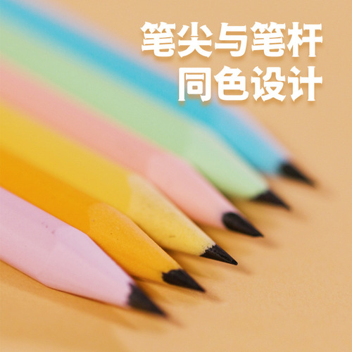 Wholesale Engraving Pencils with Macaron Color Rods, HB Laser Fiber Optic Machine Engraving Special Triangular Rod Pencils