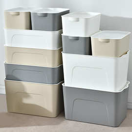 韩式加厚收纳箱大号抽屉整理有盖塑料储物箱衣服衣柜杂物盒