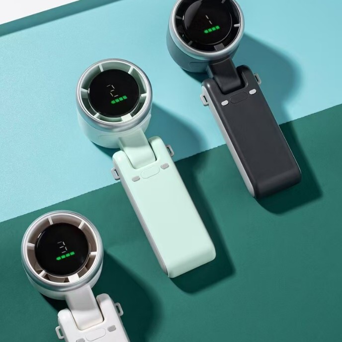 New N607 Fan Outdoor Handheld Mini Fan USB Powerful Wind Brushless Motor Portable Hanging Neck Fan