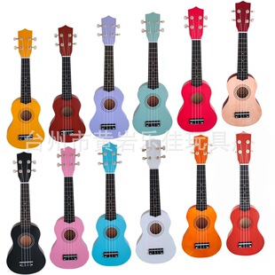 21 inch ukulele four string children's guitar cute cartoon small guitar color guitar