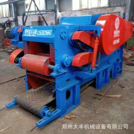 鼓式木头削片机模板树根破碎机竹子加工设备大型木材电动大型