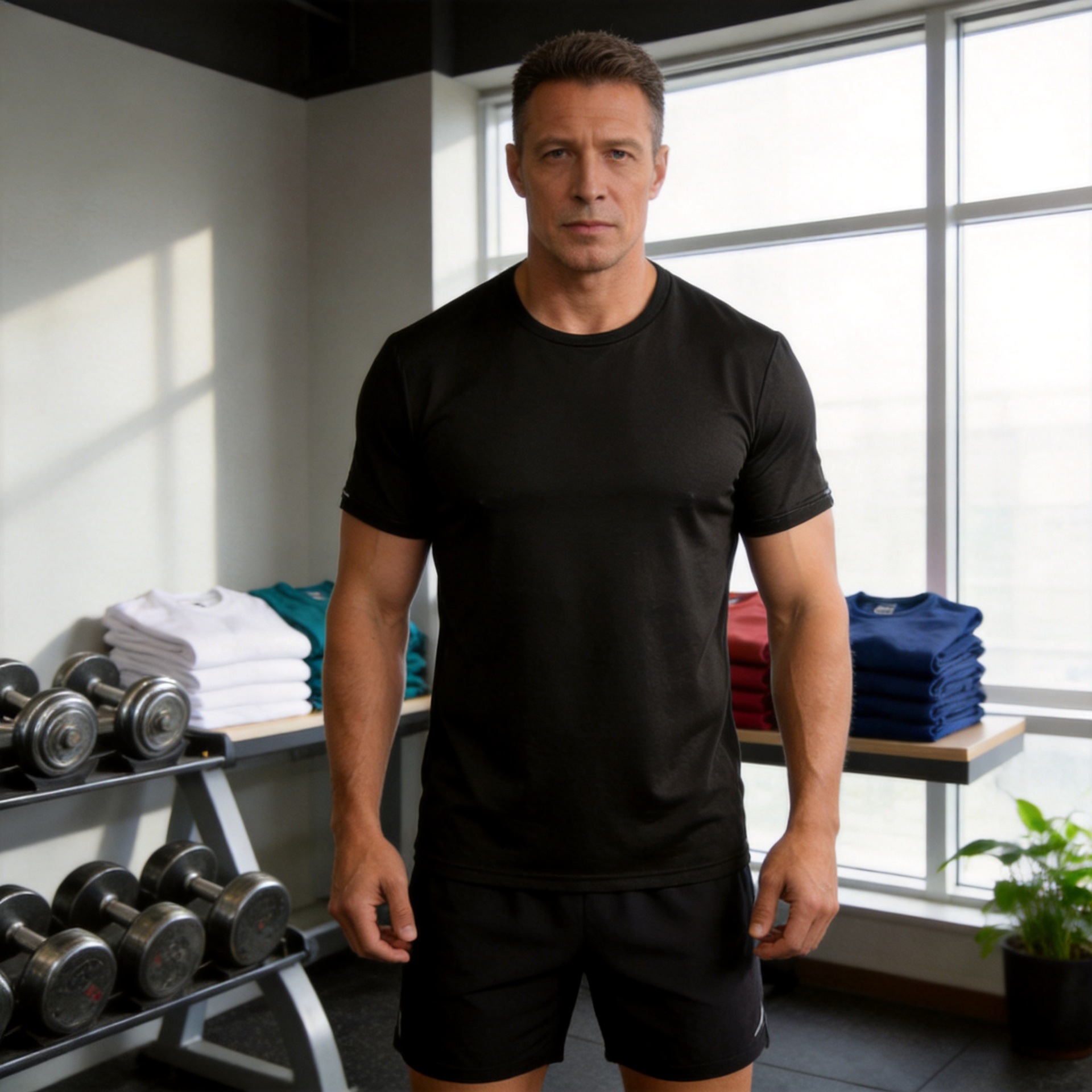 Men's quick-drying air-conditioned ice silk T-shirt, thin, breathable, mesh, loose, short-sleeved, half-sleeved, trendy men's couple T-shirt wholesale.