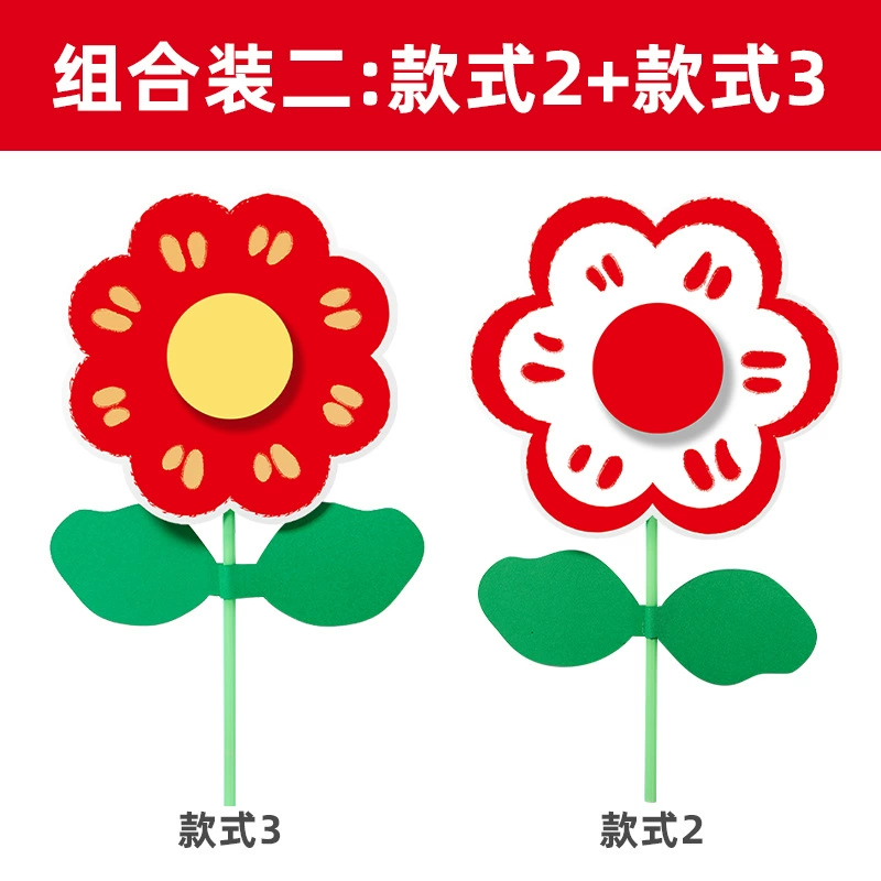 Postcard for mother's day for kindergarten, handmade, bouquet, Birthday gift, hand painting