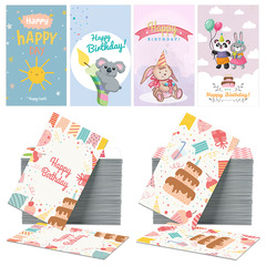 30 pieces per pack Creative Little Qingxin Birthday Cards Happy Birthday Celebration Party Decoration Cards Gift Cards