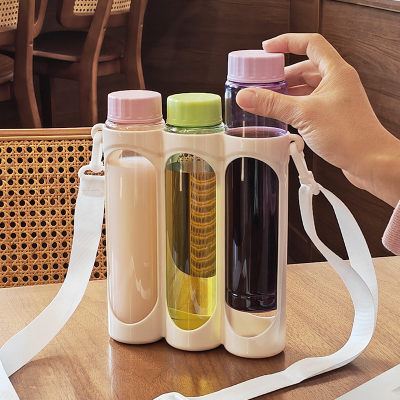 Direct Drinking Portable Crossbody Water Bottle With Shoulder Strap_voghion.com