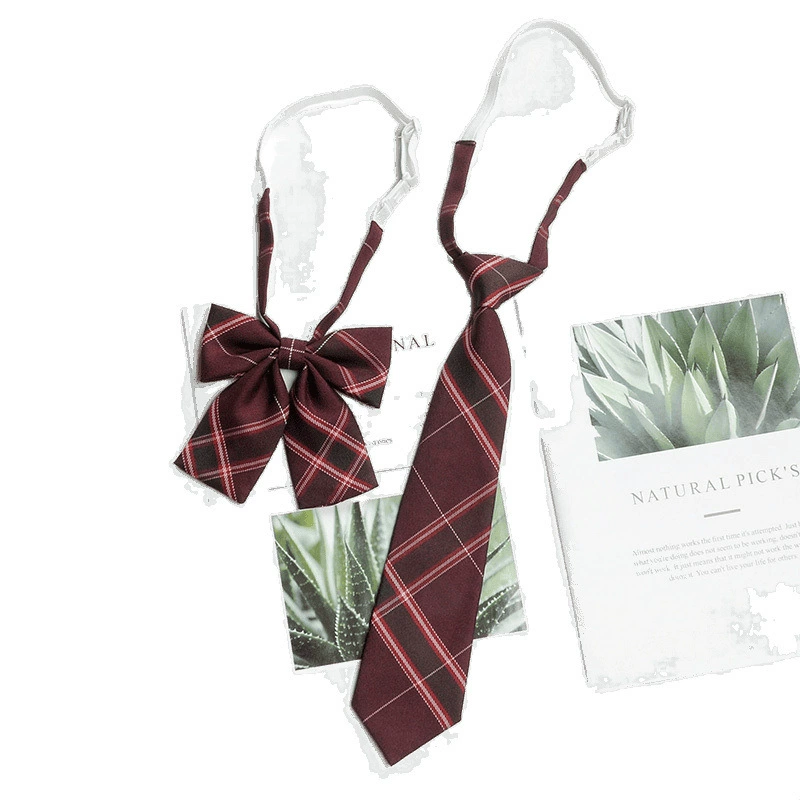 Set, uniform for elementary school students, shirt, Japanese bow tie