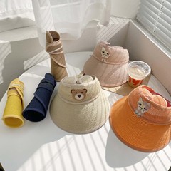 Autumn South Children's Sun Hat Summer Cartoon Boy Girl Kids Grass Hat Cooling Cap Bucket Hat Baby Hat Sunshade Hat