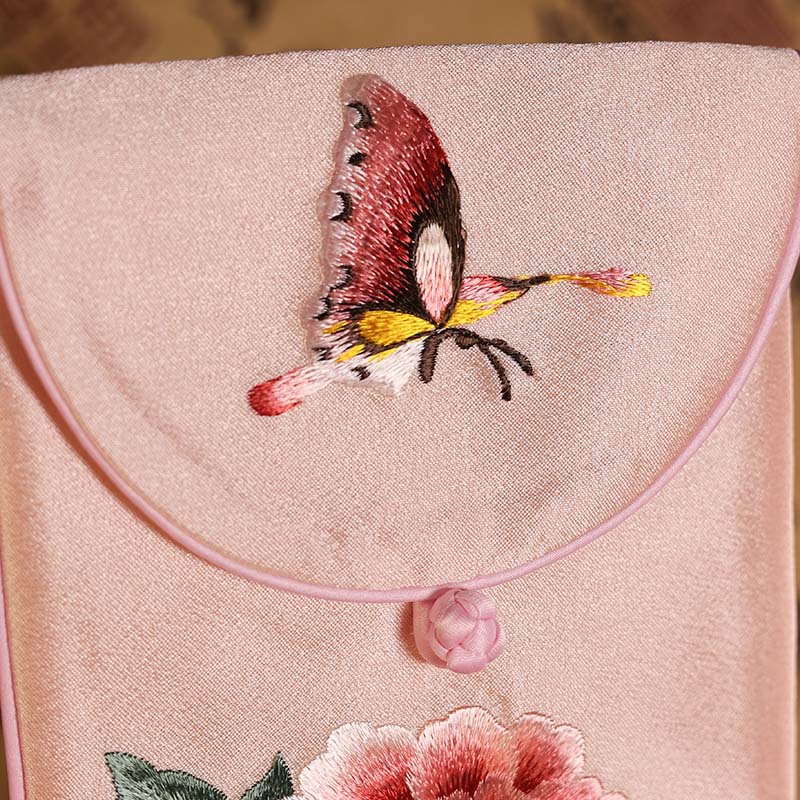 Regalos del Festival del Medio Otoño Nuevo bolso de teléfono móvil bordado Su chino bolso de teléfono móvil bordado bolso pequeño diagonal femenino bolso de teléfono móvil estilo chino