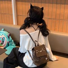 可爱宅系萌系双肩包日系书包学生少女款外出百搭包跨境包邮