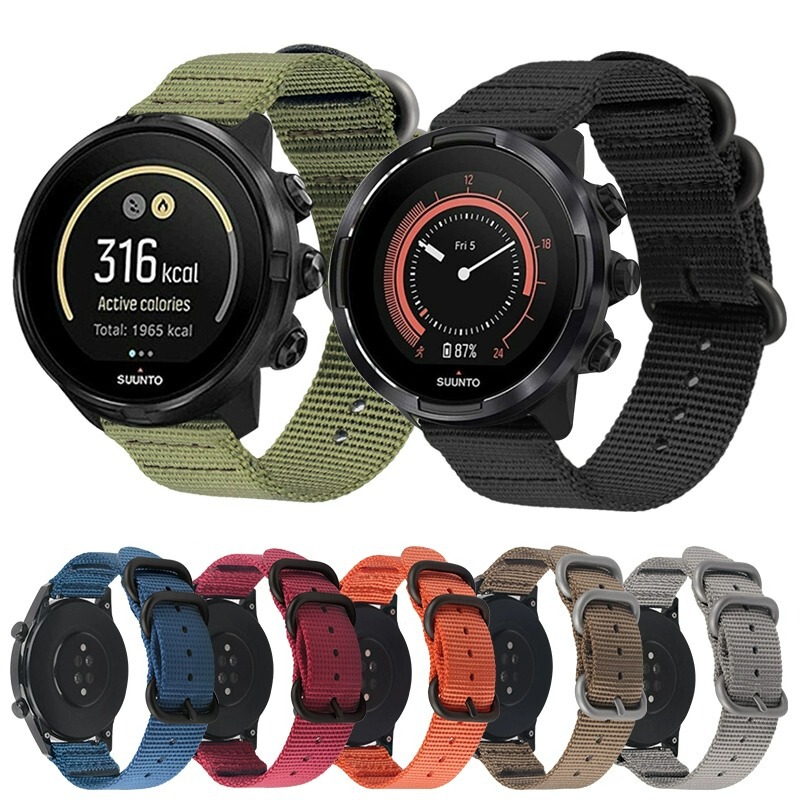 Suitable for Suunto9 Nylon Watch Strap Suunto 7 Spartan Baro Speed Photoelectric Expedition D5 Woven Wristband