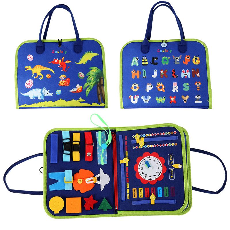 CE CPC認証フェルト学習板子供忙しい服板幼児DIY早教玩具フェルト忙しい板