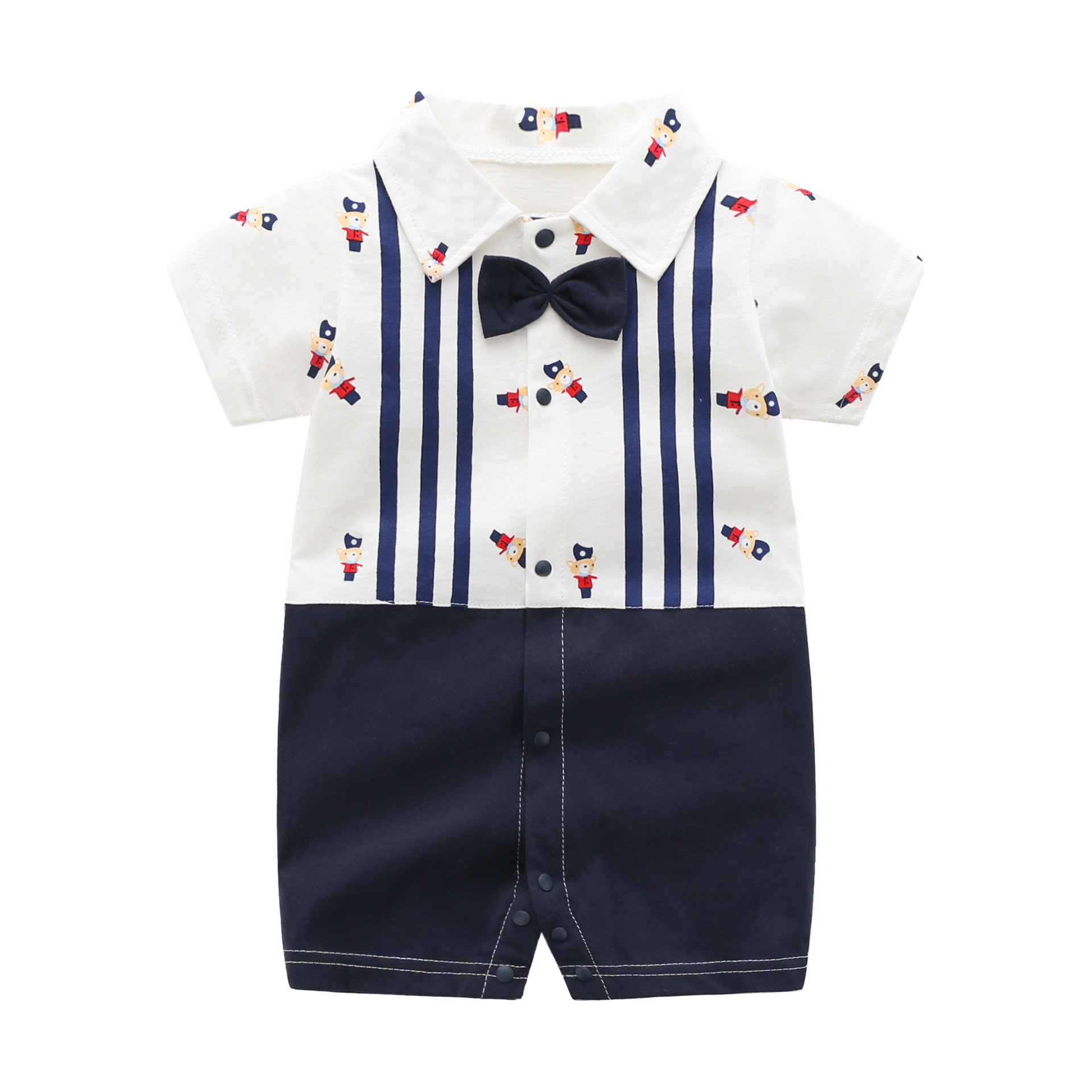 Bebé mono verano bebé Luna Llena ropa Caballero mameluco manga corta mono recién nacido mameluco Comercio exterior al por mayor