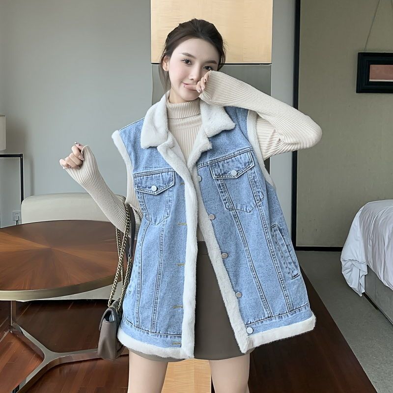 Women's Clothing of thickened cotton jacket for women autumn and winter new large size loose plus velvet lamb wool cotton coat for women_voghion.com