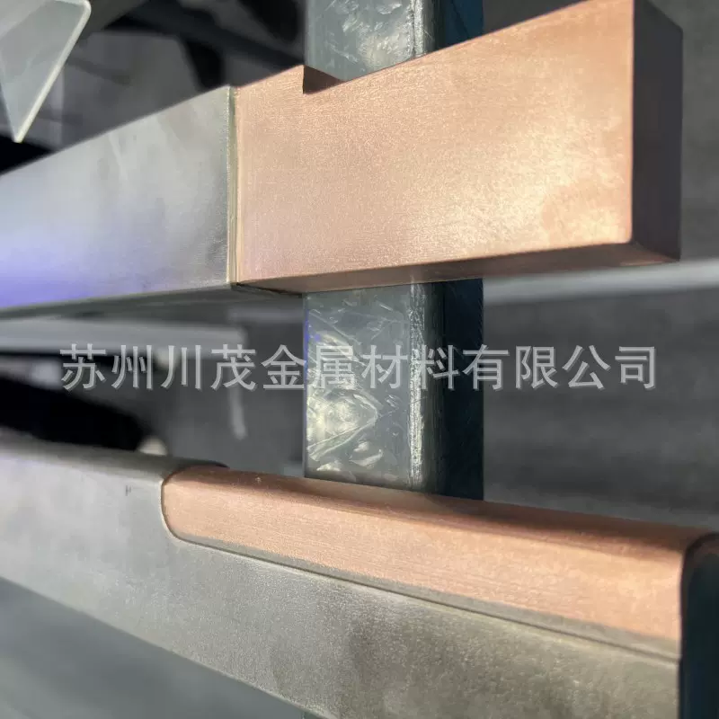 钛包铜扁排 钛铜复合板材 电镀导电扁排 耐腐蚀阳极钛包铜排
