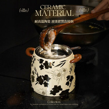 猪油罐家用陶瓷耐高温食品级盐罐调料罐厨房高端新款辣椒罐荤油罐