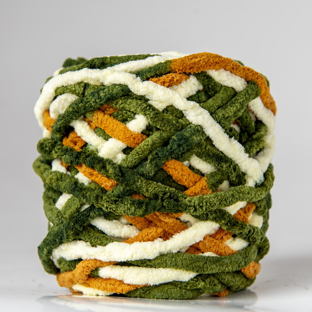 Hilo de la tira de hielo hilo de una sola hebra de lana gruesa bola de aguja hilo tejido a mano bolsa bufanda material de DIY Paquete de fábrica al por mayor